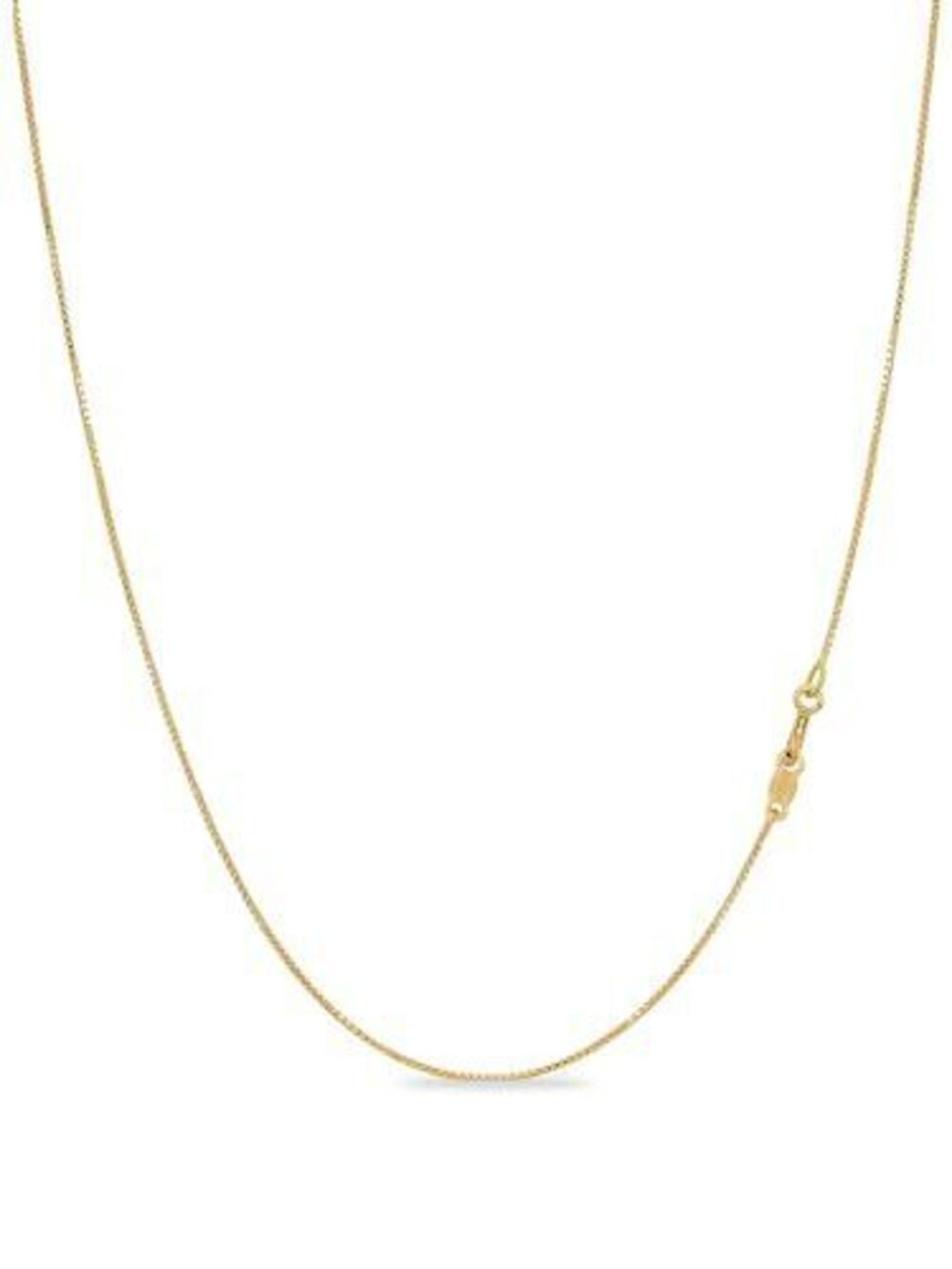 3079 925 Sterling Silver Necklace | Thin 0.7mm 18k Gold plated, Rose Gold
